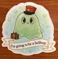 Chauncey Bellhop Sticker | House in the Cerulean Sea Fan Art Decal | TJ Klune Bookish Gift | Durable Vinyl Booktok Sticker