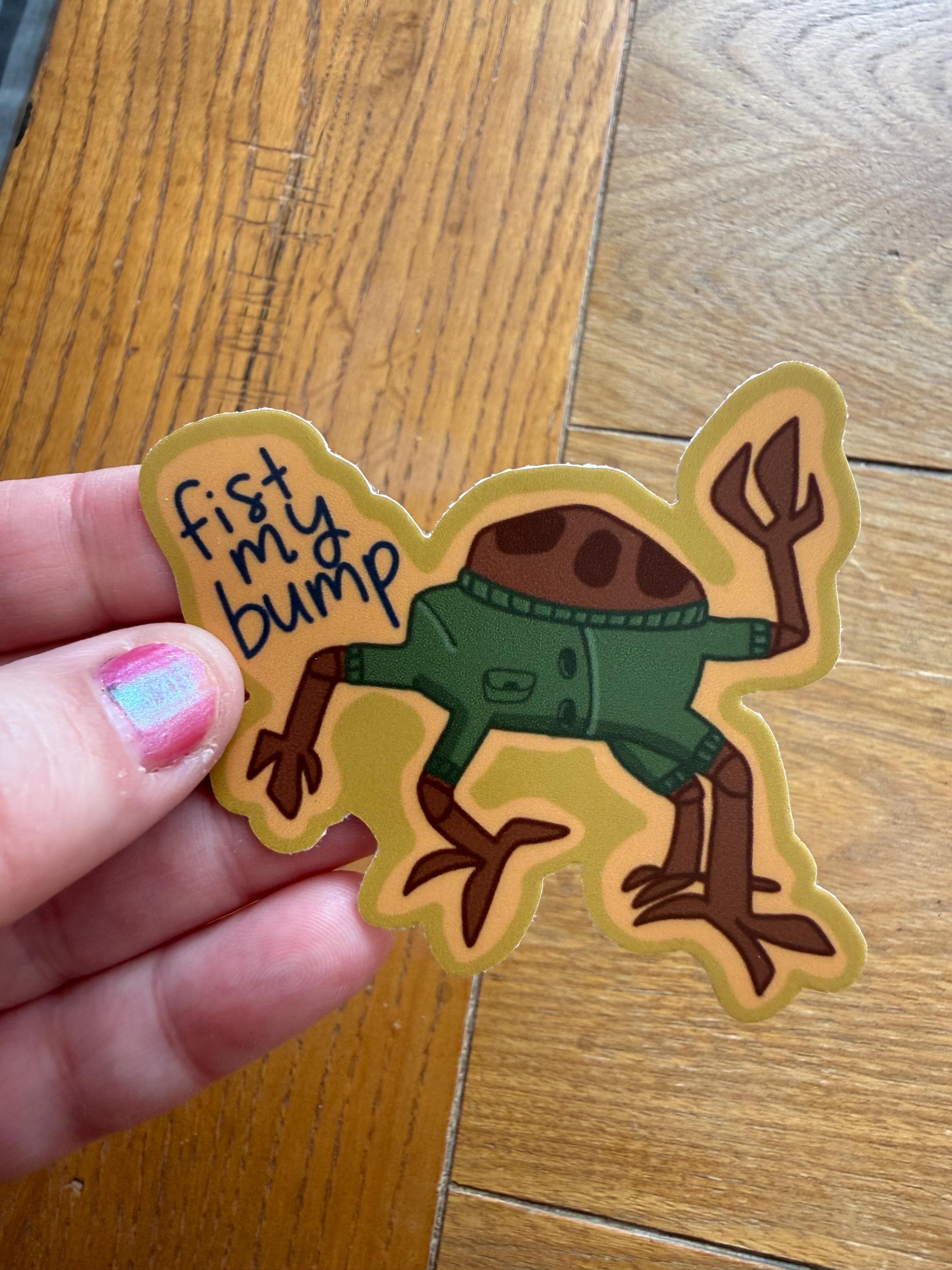 Project Hail Mary Rocky Sticker | Why Stupid Question? Fist My Bump Vinyl Decal | Rocky the Eridian Bookish Gift | 3x3 Waterproof Sticker