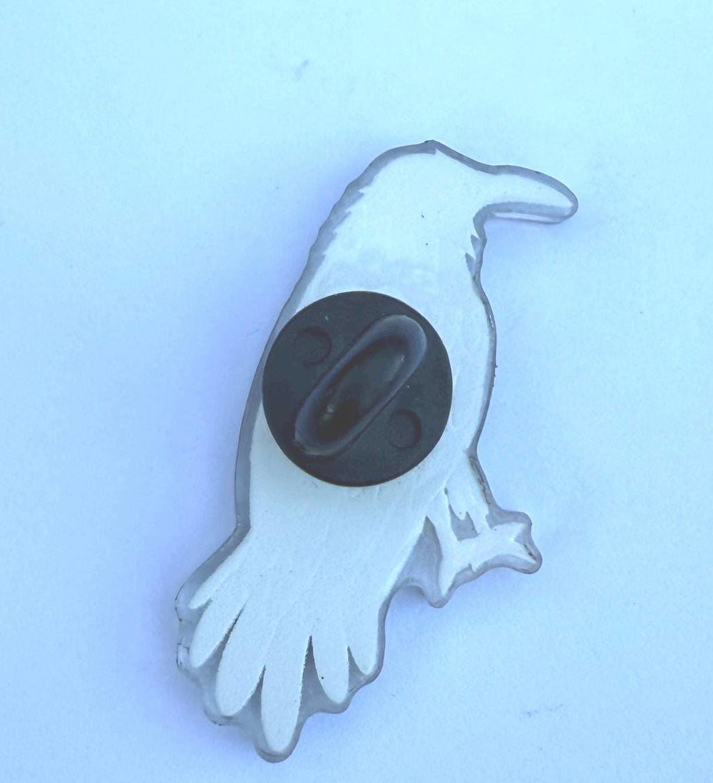 Weyward Raven Acrylic Pin | Emily Hart Bookish Gift | Crow Pin | Literary Gothic Fantasy Accessory