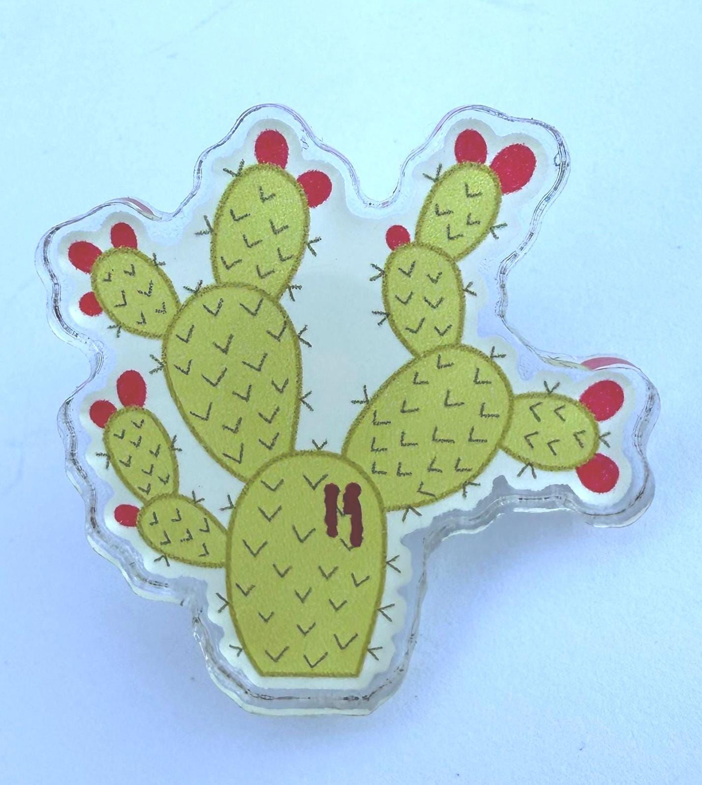 Vampire Cactus Acrylic Pin | The Vampires of El Norte Book Pin | Horror Literary Gift | Gothic Cute Decal