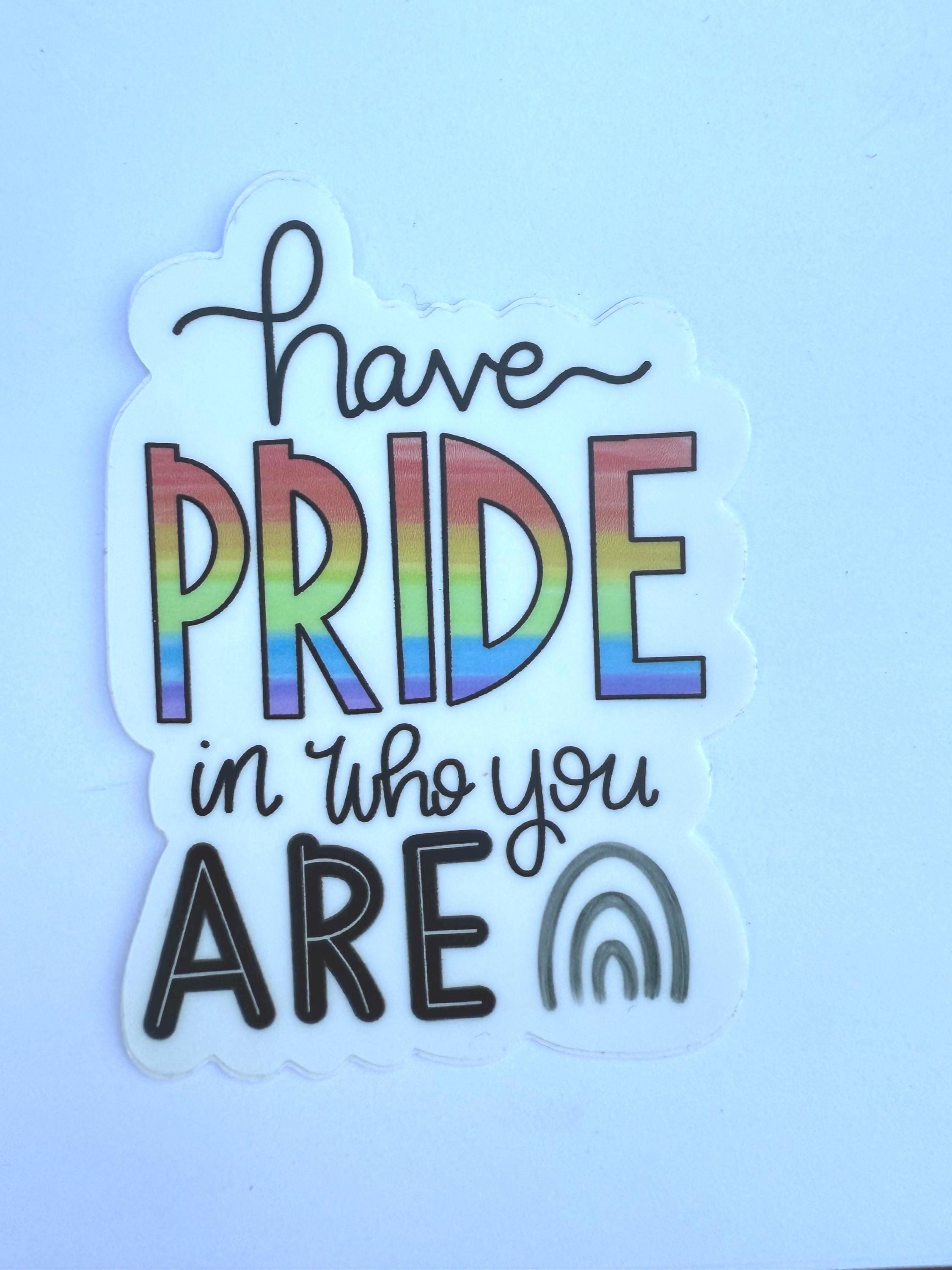 Rainbow Pride Vinyl Sticker | LGBTQ+ Self Love Gift