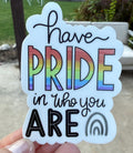 Rainbow Pride Vinyl Sticker | LGBTQ+ Self Love Gift