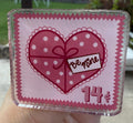 Vintage Valentine Stamp Pin | Retro Acrylic Love Letter Gift