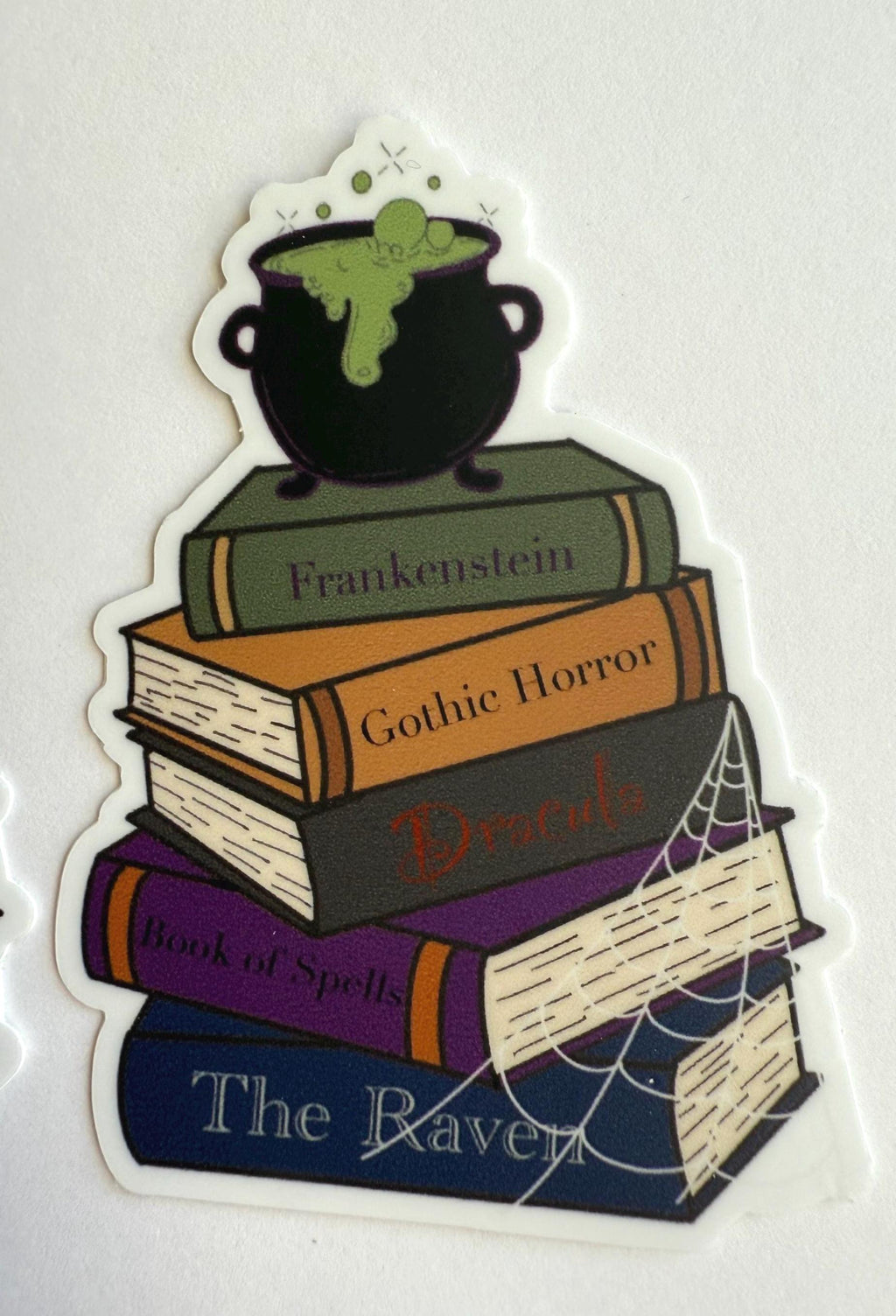 Book Stacks Sticker Pack | Seasonal & Genre Vinyl Decals | 6 pack