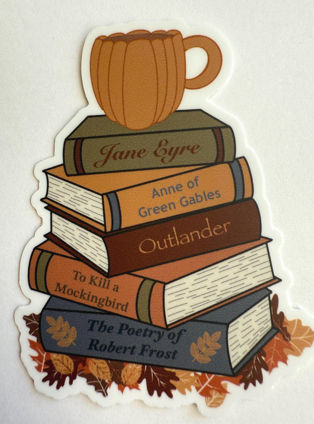 Book Stacks Sticker Pack | Seasonal & Genre Vinyl Decals | 6 pack