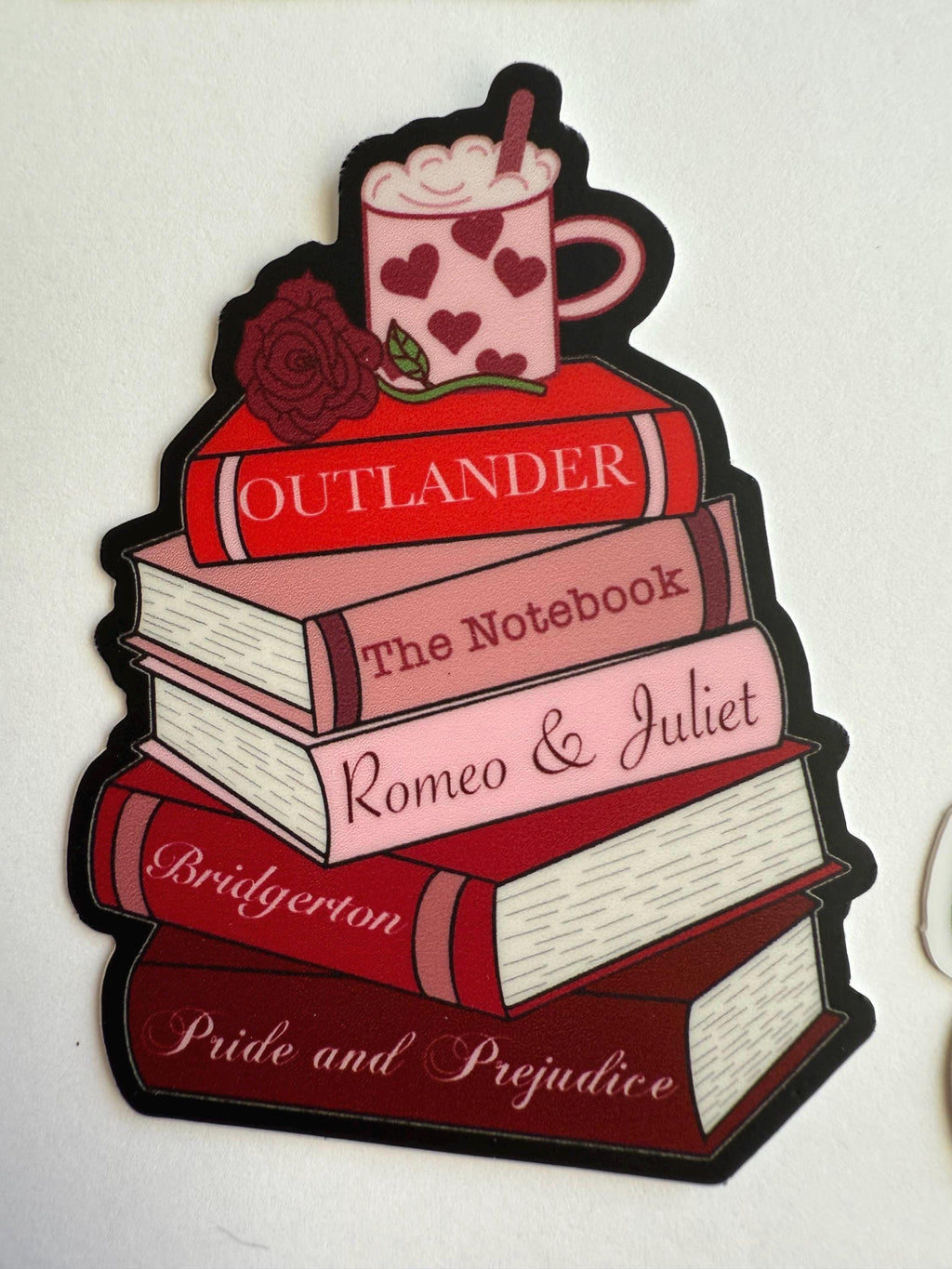Book Stacks Sticker Pack | Seasonal & Genre Vinyl Decals | 6 pack