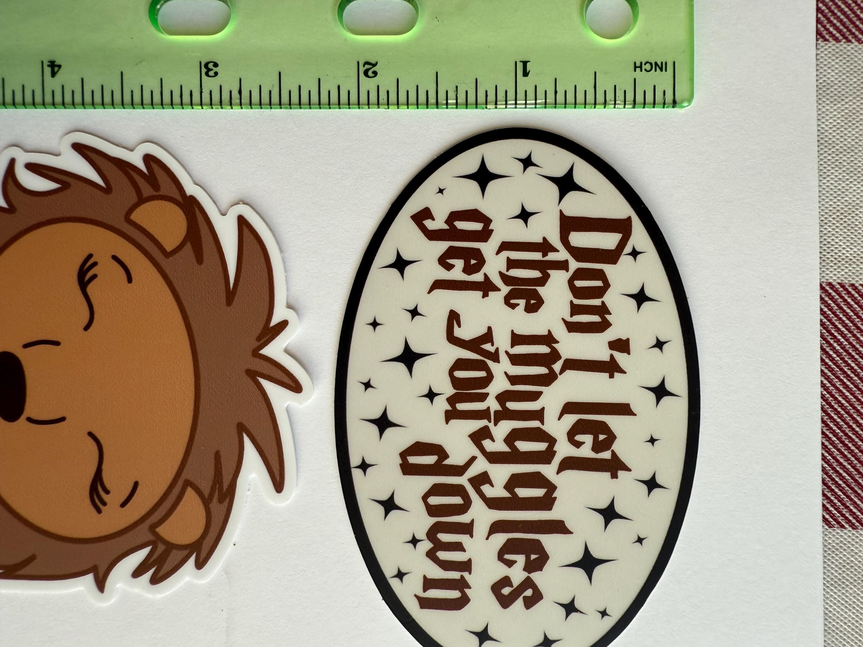 Harry Potter Waterproof Sticker Pack: Hogwarts, House Mascots - 6 Pcs