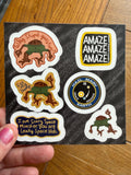 Project Hail Mary Sticker Sheet | Rocky the Eridian Stickers | Amaze Amaze Amaze! | Fist My Bump, Leaky Space Blob Decals | 4x4 Vinyl Sheet
