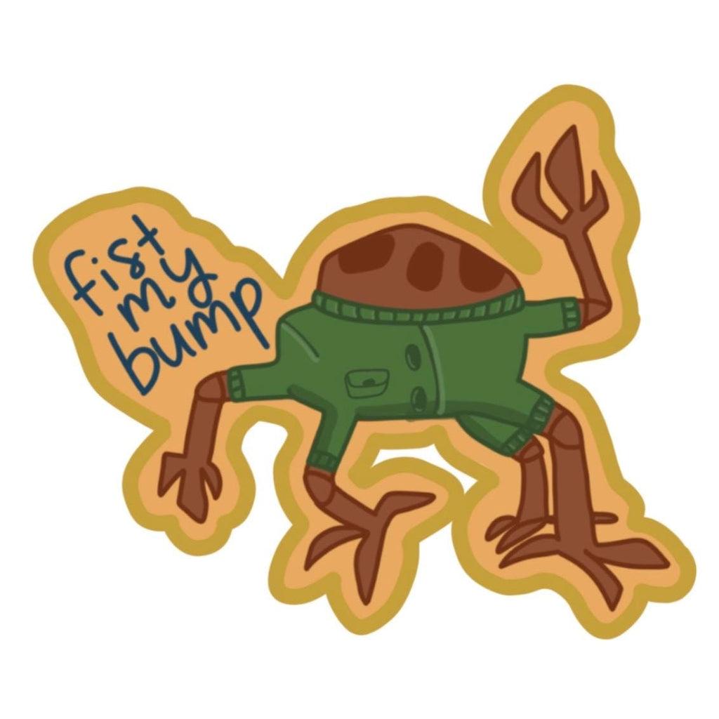 Project Hail Mary Rocky Sticker | Why Stupid Question? Fist My Bump Vinyl Decal | Rocky the Eridian Bookish Gift | 3x3 Waterproof Sticker