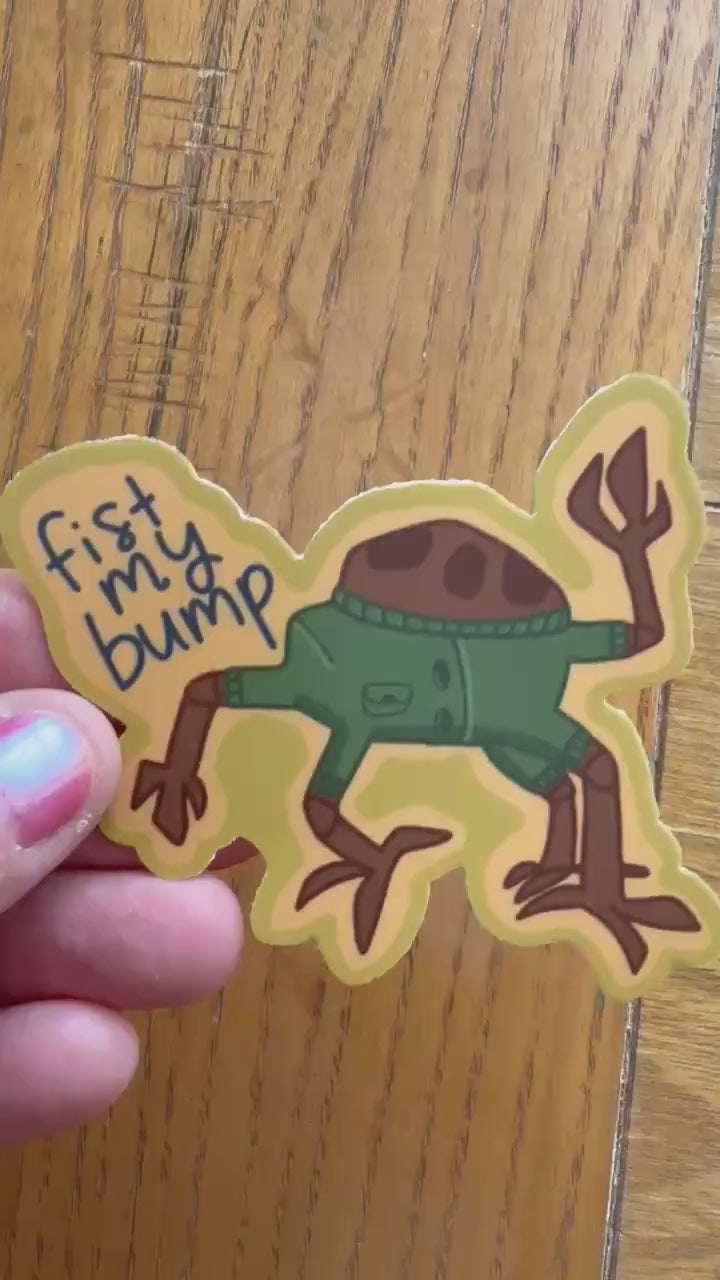 Project Hail Mary Rocky Sticker | Why Stupid Question? Fist My Bump Vinyl Decal | Rocky the Eridian Bookish Gift | 3x3 Waterproof Sticker